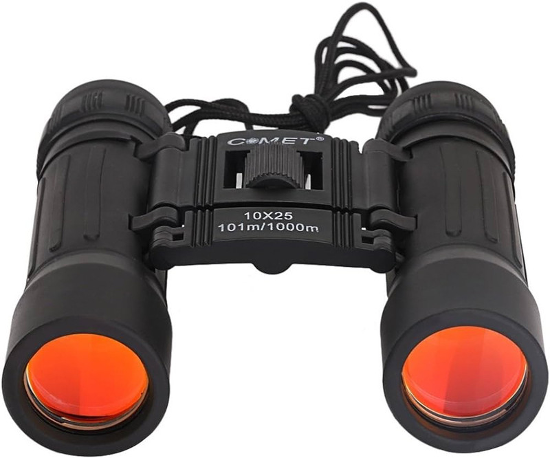 COMET Ten Times Closer: Unveiling the World with 10x25 Binoculars Binoculars(10 mm , Black)