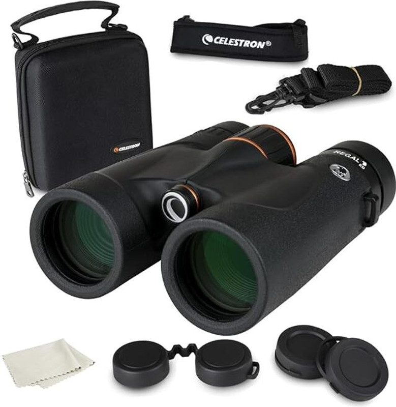 Calestron Regal ED 10x42 – Premium ED Binoculars for Birding, Hunting & Outdoors Binoculars(42 mm , Black)