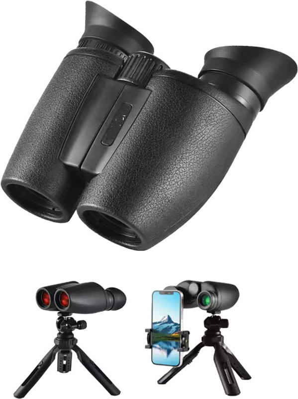 POXEFLIP Binoculars/Telescopic with Mobile Stand Tripod for Kids Binoculars(13 mm , Black)