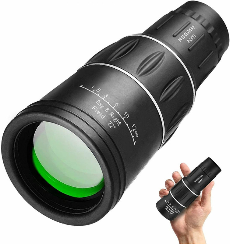 SellRider Full HD 16X52 Waterproof Army Prism Monocular for Bird Watching, Hunting,Camping Binoculars(52 mm , Black)