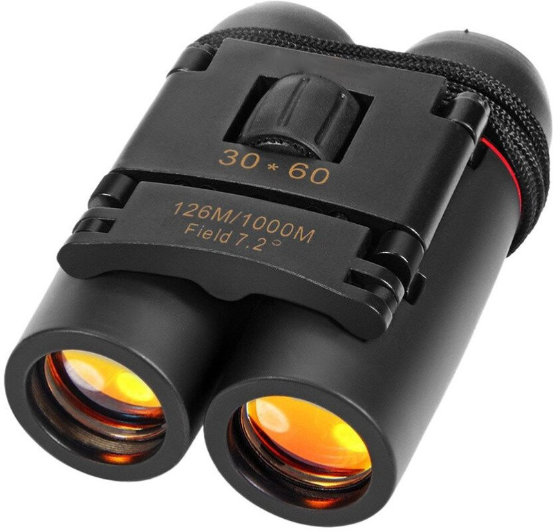 Milixir Compact 30x60 High Powered Waterproof Mini Binocular Binoculars(60 mm , Black)