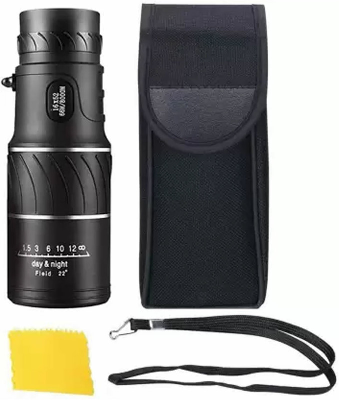 SellRider Full HD 16x52 Monocular for Bird Watching Hunting Travel Binoculars(52 mm , Black)