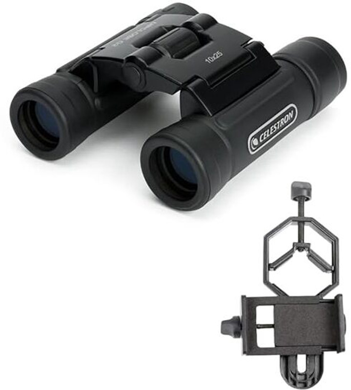 CELESTRON UpClose G2 10x25 Roof for Sporting,Sightseeing,Birding,Wildlife,Astronomy,Night Binoculars(25 mm , Black)