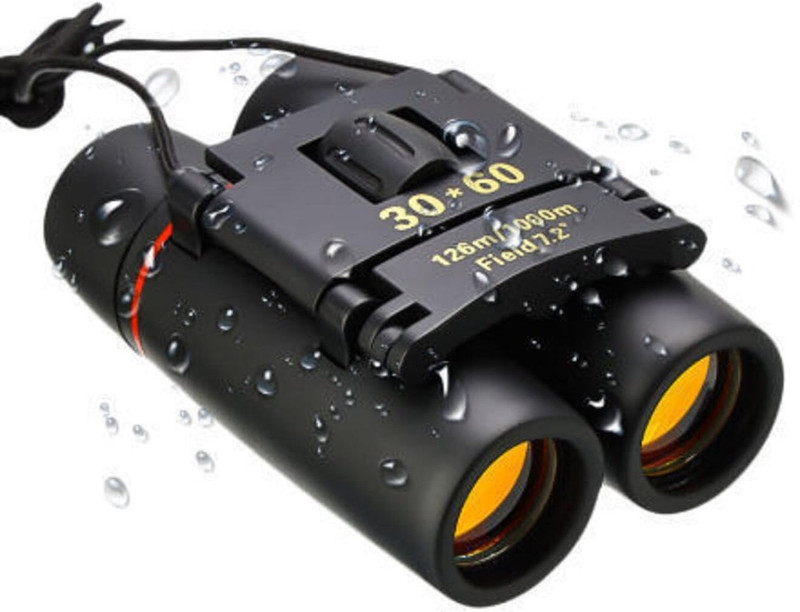 VICHAXAN Mini Binoculars 30x60 Compact Folding Telescope with Waterproof Binoculars(60 mm , Black)