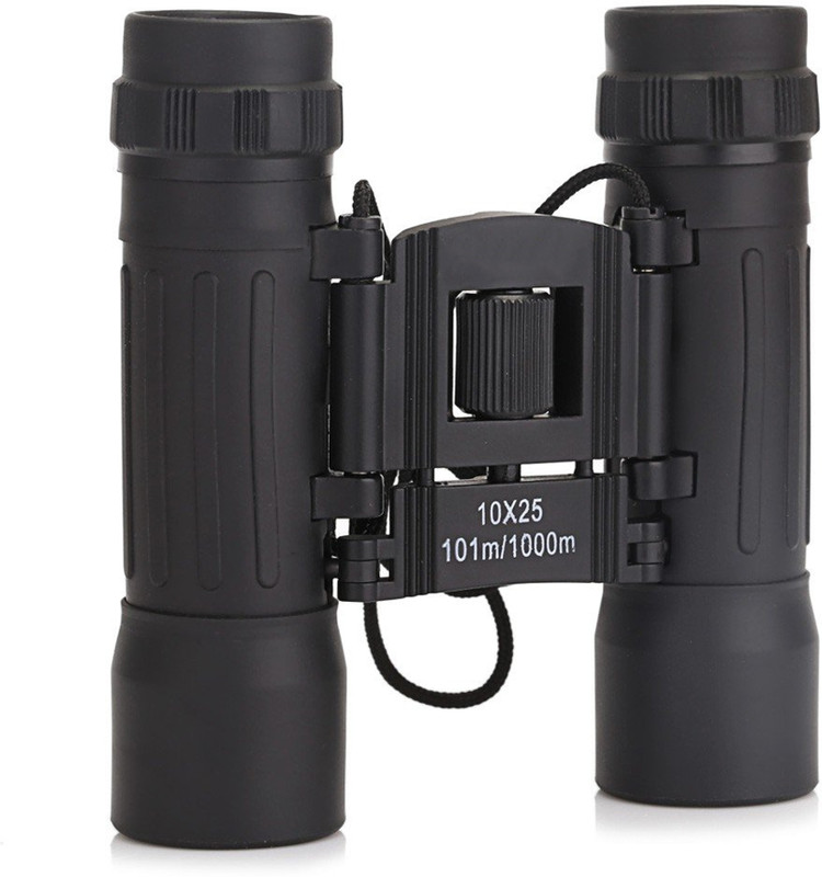 Commet 10x25 Travel Binoculars Powerful Zoom Compact Size for Outdoor Adventure Binoculars(10 mm , Black)