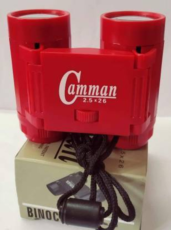 NAYARATOYS Camman Binoculars Toys Children Binoculars Outdoor Polarised Folding Binoculars(26 mm , Red)