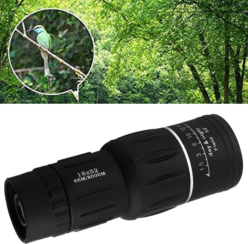gjiu High Powered 16x52 Dual Focus binocular telescope Monocular Binoculars(52 mm , Black)