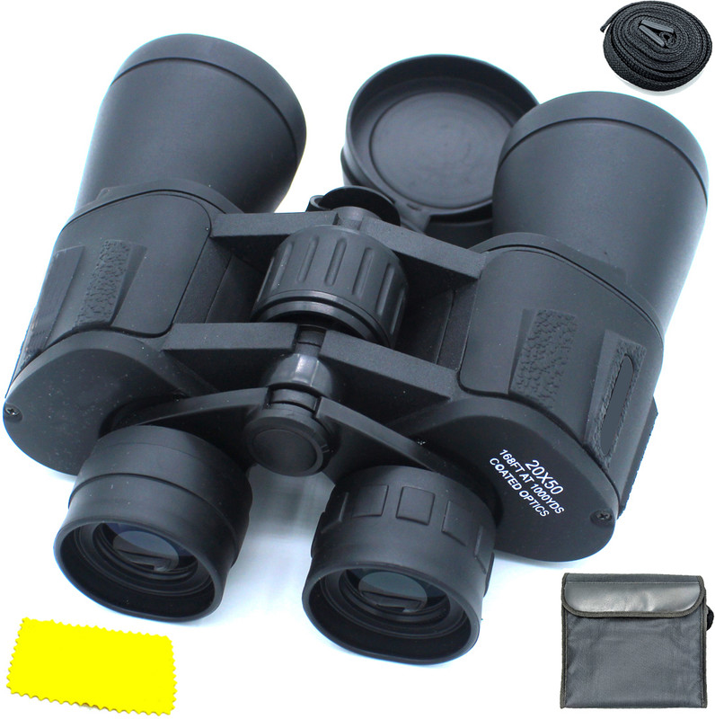 GCDS HI 20X50 Prism Binocular Telescope Powerful Lens 20X Zoom Portable HD Binoculars Digital Binoculars(50 mm , Black)
