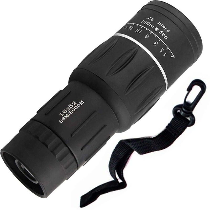 YFYT Front zoom HD 16x52 monoculartelescope binoculars binoculars telescope for long distance binacular Monocular (113 mm , Black) Monocular(52 mm , Black)