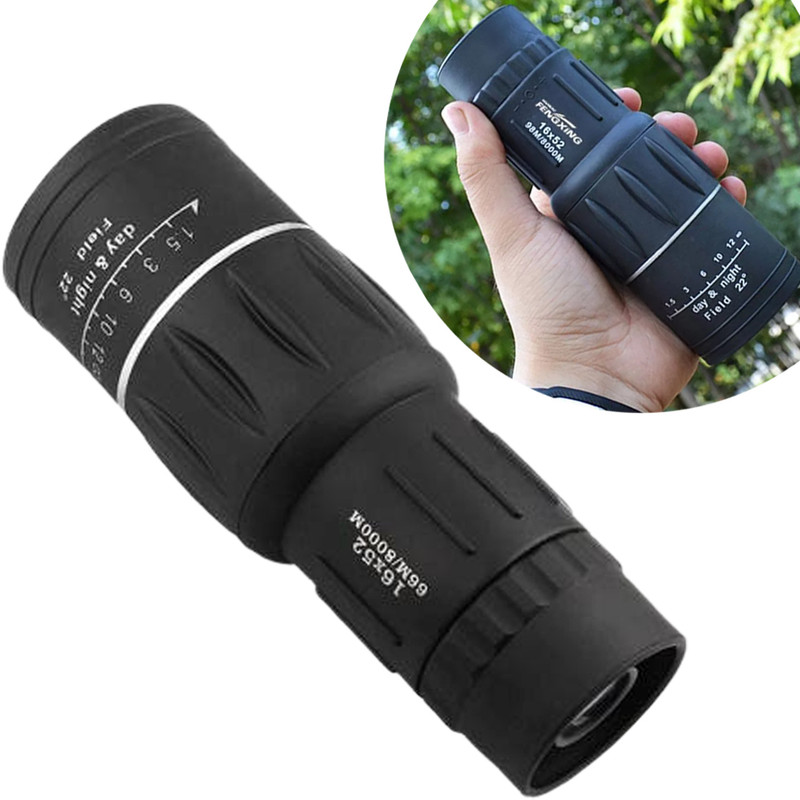 Vgte Optics Zoom Monocular Telescope For Camping Monocular(57 mm , Black)