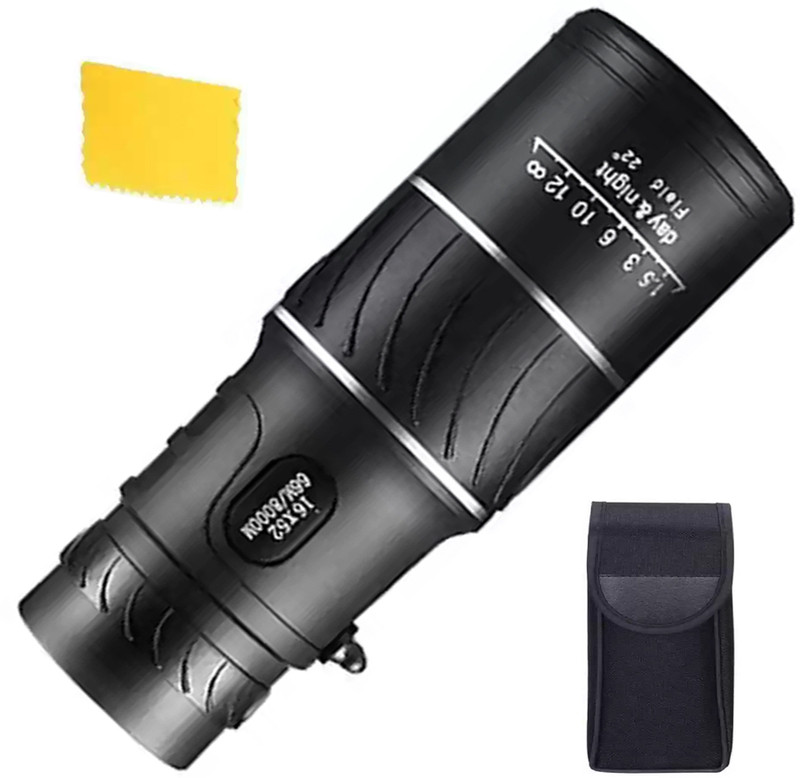 YJUTUHG Day Night Vision Object Lens Adjustable Duel Focus Binocular Binoculars(52 mm , Black)