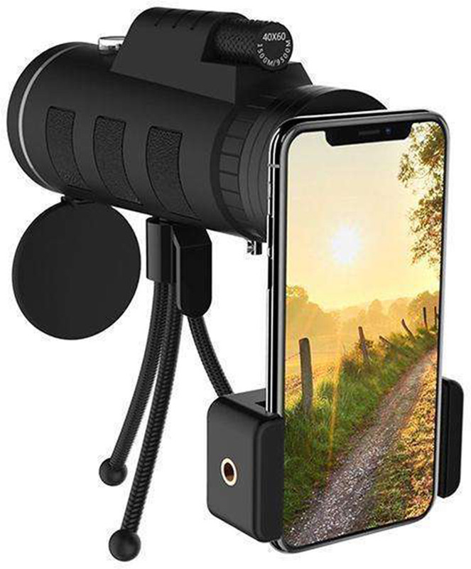 CICASTO Mobile Phone Binocular Zoom Telescope for Nature Viewing Monocular(40 mm , Black)
