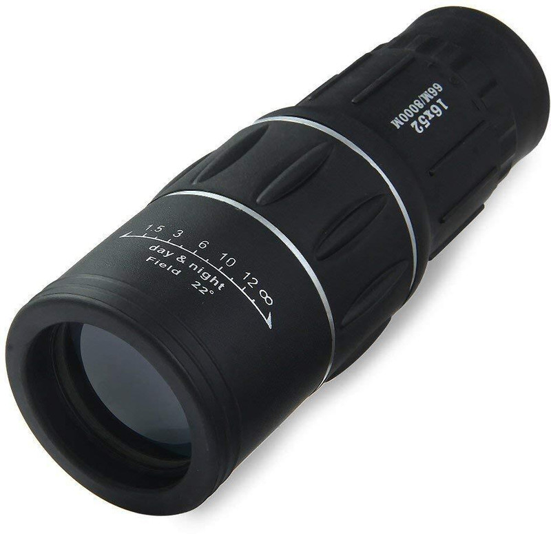 Tadatmay 16x52 Monocular Dual Focus Optics Zoom Telescope for Birds Monocular(52 mm , Black)