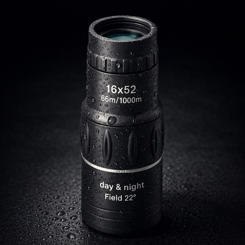 CICASTO Long Range 16x52 Monocular Telescope for Travel and Hiking Monocular(52 mm , Black)