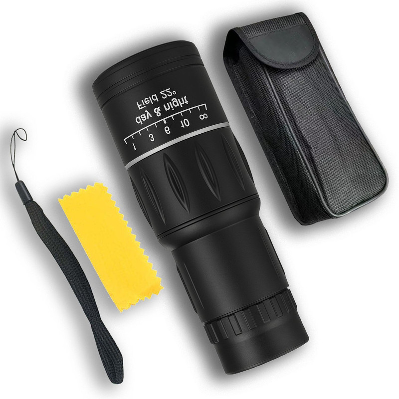 CICASTO High Zoom 16x52 Monocular Telescope for Outdoor Exploration Monocular(52 mm , Black)