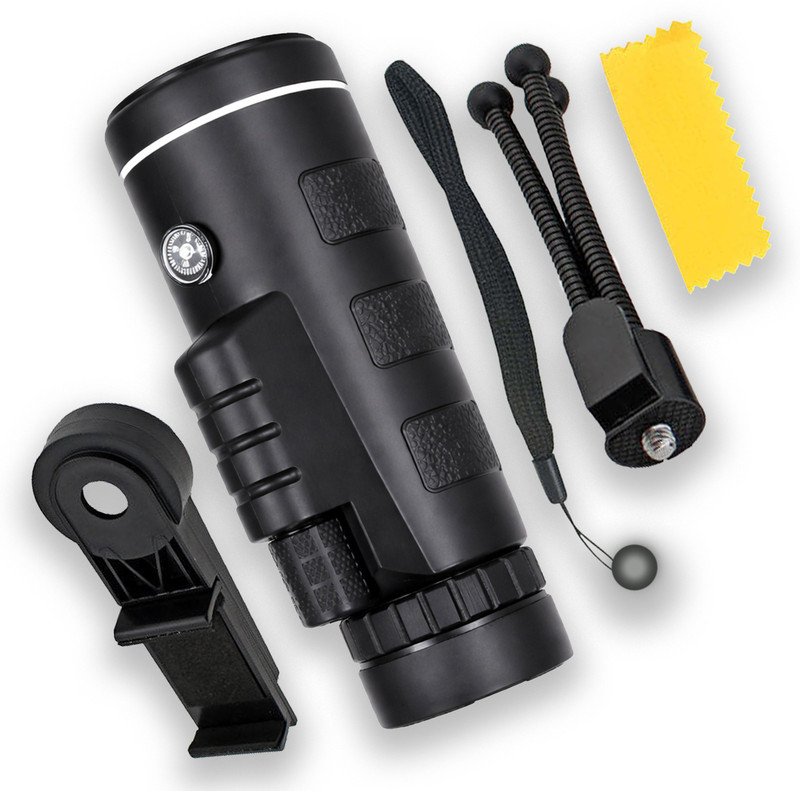 CICASTO Smartphone Compatible Binocular Monocular for Photography, Travel and Adventure Monocular(40 mm , Black)