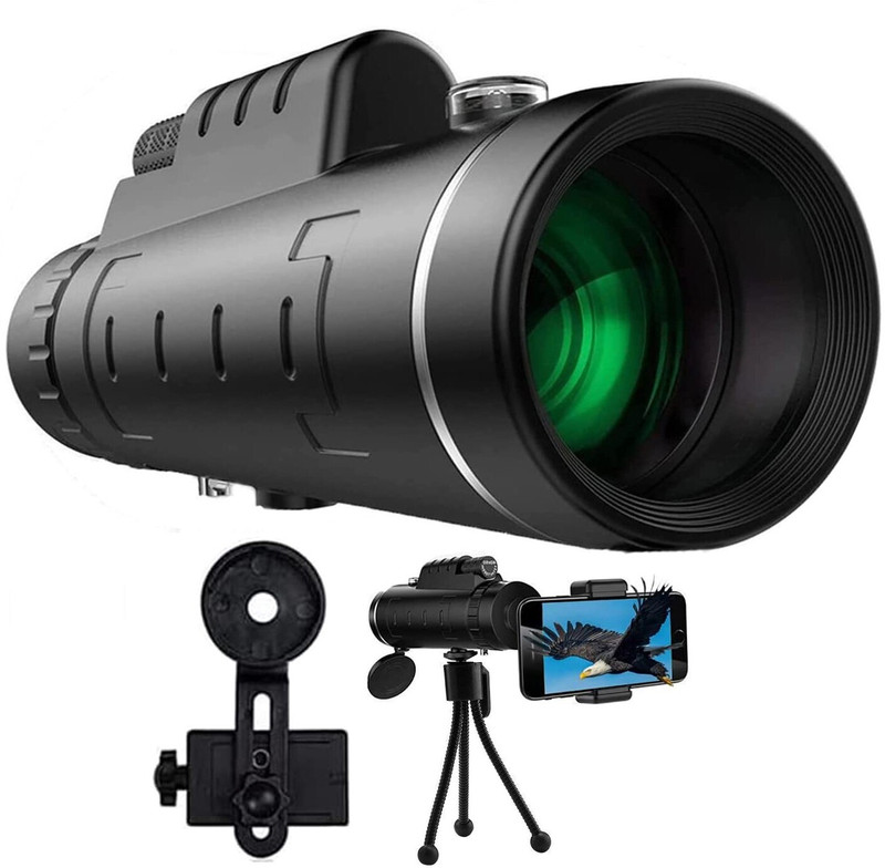 IMAGINEA 40x60 HD Telescope, Digital Astronomy Waterproof Monocular with Tripod Telescope(52 mm , Black)