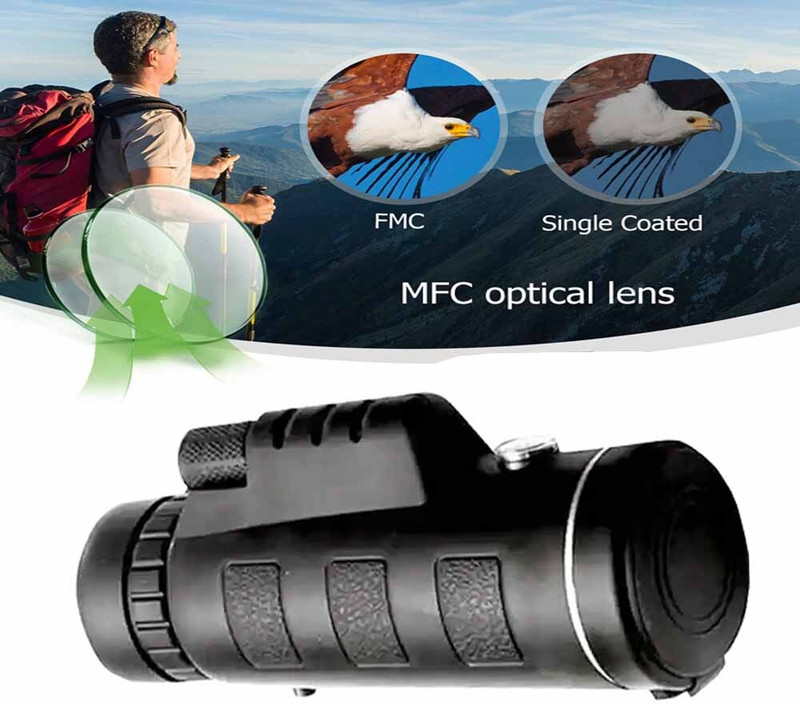 SDFG High Performence Day Night Vision 10x42 Powerful Optic Lens Binocular Telescope(42 mm , Black)