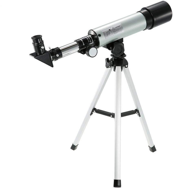 Kinzilla Telescope Zoom 90X HD Astronomical Refractor Portable Tripod Stand Telescope Telescope(90 mm , Multicolor)