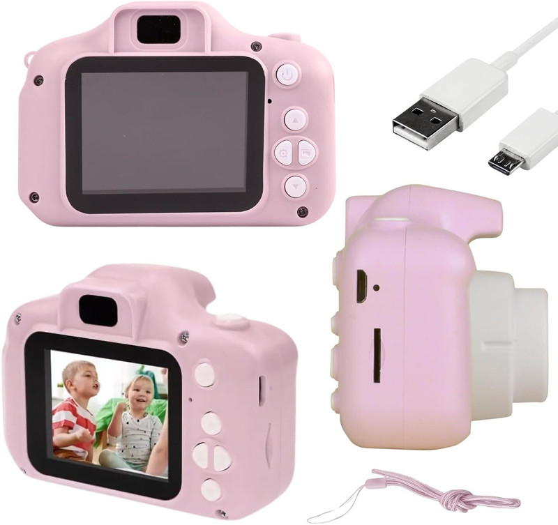 BuyLuxe Camera for Kids with HD Video Recording, Selfie Camera & Games DSLR Camera Best Quality(Pink)