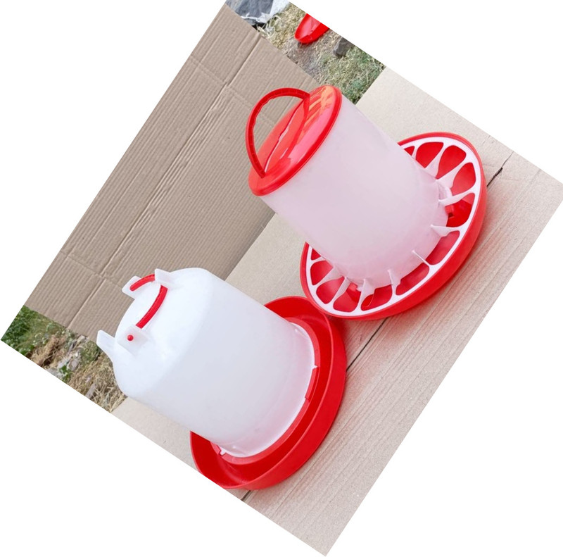 TM&W semi auto small birds' feeder 1.5kg drinker 1.5 ltr =2 pcs. For small chicks Common Bird Feeder(Multicolor)
