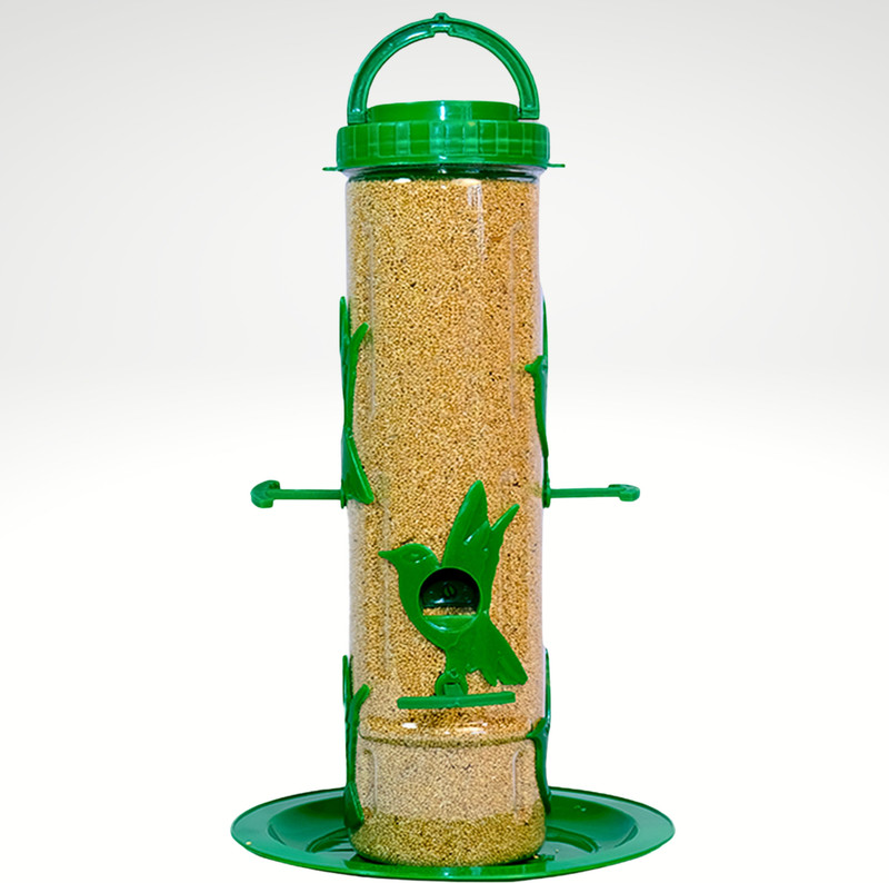 GKWings Large Hanging Tube Bird Feeder(Green)