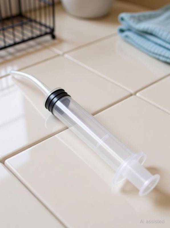 Shanvi Hand Feeding Syringe with Curve Tip for Small Birds & Animals (12 ml Piece 1) Tube Bird Feeder(White)