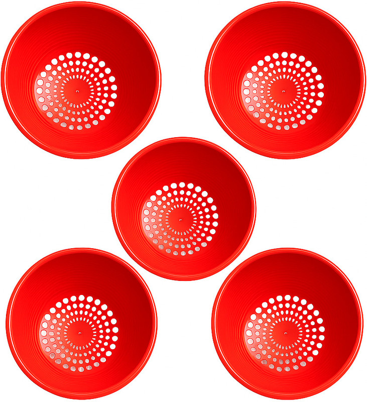 G P S 5 Pcs Pigeon Breeding Nest Bowl Caged Bird Feeder(Blue)