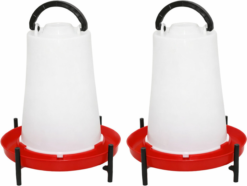 Royal Sri Chick drinker 4 liters Tube Bird Feeder(White, Red)