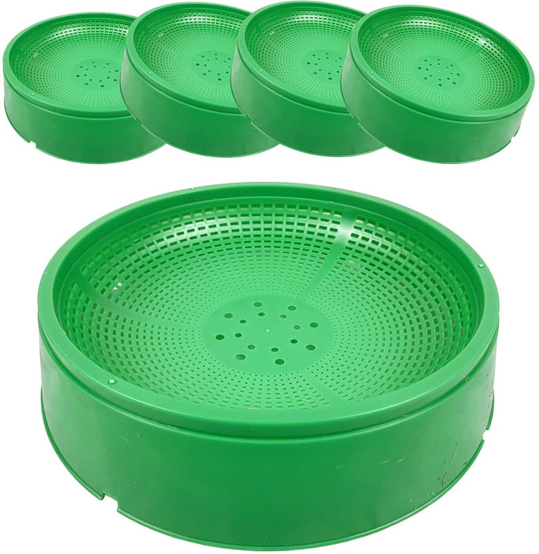 G P S 5 Pcs Pigeon Breeding Nest Bowl Caged Bird Feeder(Green)