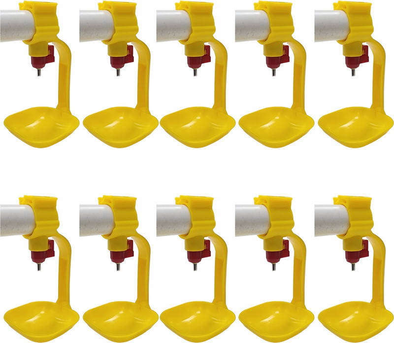 ApexLoom J Type Square Drip Feeder Common Bird Feeder(Yellow)