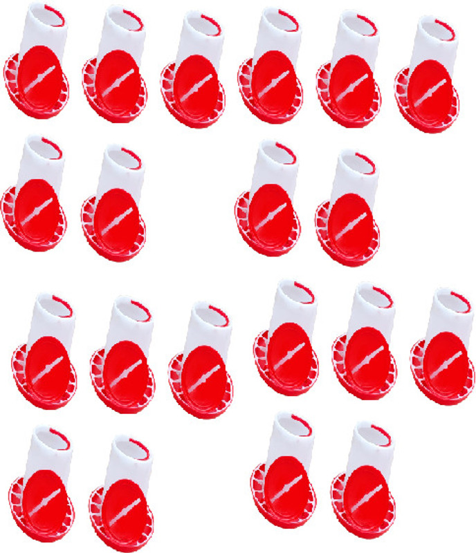 TM&W Pole Bird Feeder(Red, White)