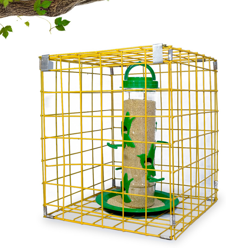 AMIJIVDAYA Caged Bird Feeder(Multicolor)
