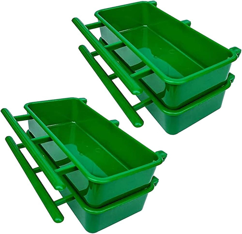 AMIJIVDAYA Big Plastic Food Tray Window Bird Feeder Bird Feeder(Green)