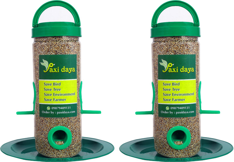 AMIJIVDAYA Window Bird Feeder(Green)