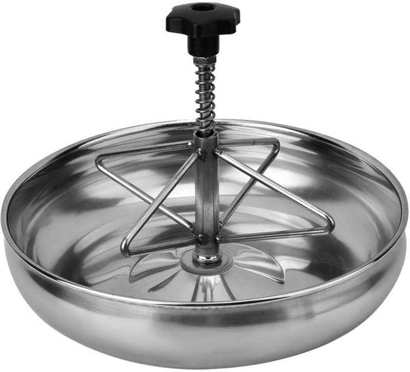 Safure Stainless Steel Pet Bowl(2 L Silver)