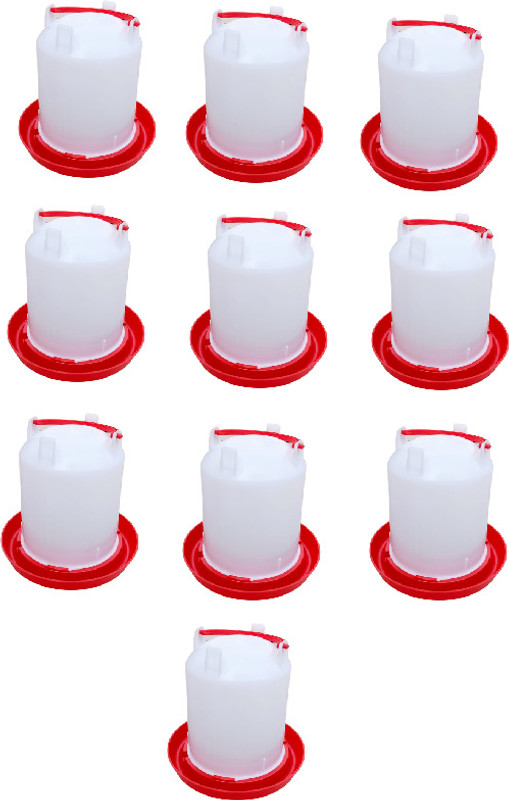 TM&W poultry 1.5 Ltr drinker 10 pcs for duck, chicken, quail, birds Platform Bird Feeder(Multicolor)