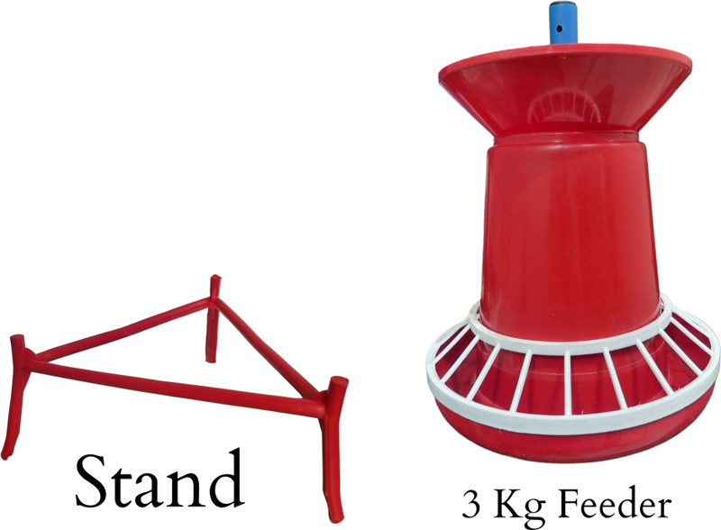 GKI POULTRY 3 Kg Feeder - Semi Automatic Pet Food Dispenser(3 kg)