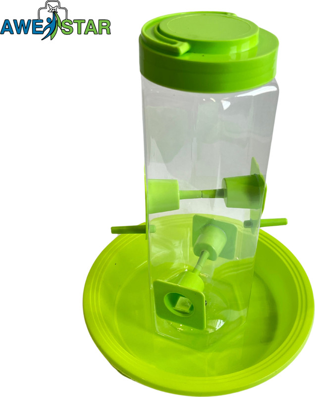 AWESTAR INCORPORATION Combo Hanging bird feeder for balcony garden | tower feeder 2| Combo transparent Window Bird Feeder Bird Feeder(Green, Red)