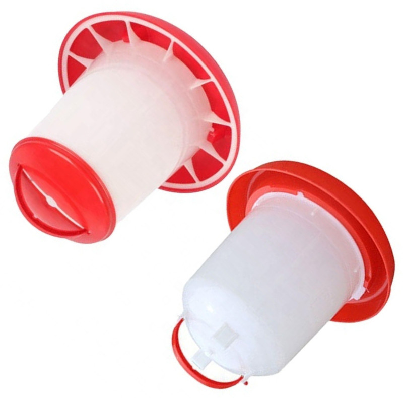 TM&W 1.5 kg feeder 1 pc &1.5 ltr drinker 1 pc=2pcs for chicken,chicks. Common Bird Feeder(Multicolor)