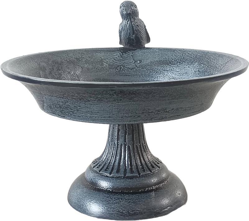 M R HANDICRAFT Handmade Antique Brass Bird Grain Feeder. Common Bird Feeder(Black, Grey)