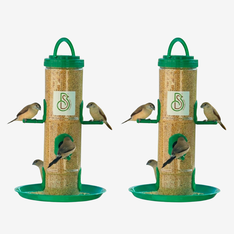 Skybeings Hanging Bird Feeder for Garden, Balcony & Outdoor Window Bird Feeder(Green)