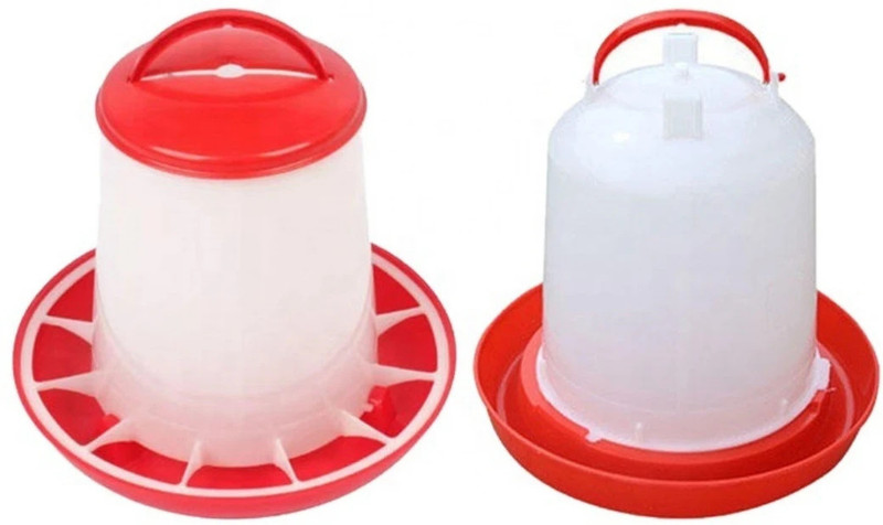 TM&W Drinker Sheep N Water Bowl Durable Automatic Drinker Bowl water bowl 5 PC' Common Bird Feeder(Red)