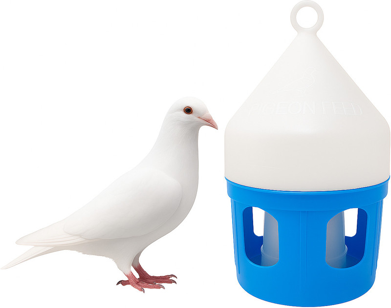 G P S Pigeon Water Drinker 3L - Blue Color Caged Bird Feeder(Blue)