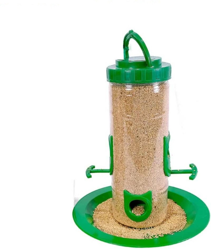 Sage Hanging Water Feeder for Garden & Balcony | Outdoor Food Dispenser Window Bird Feeder Bird Feeder(Green)