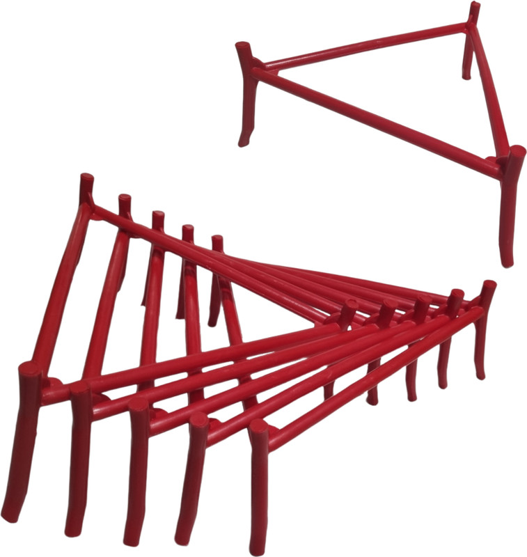 GKI POULTRY Poultry Turbo Feeder Stand (Pack of 5) Bird House(Free Standing)