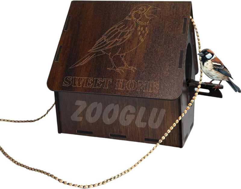 Zooglu Print Bird House(Free Standing, Tree Mounting, Wall Mounting)