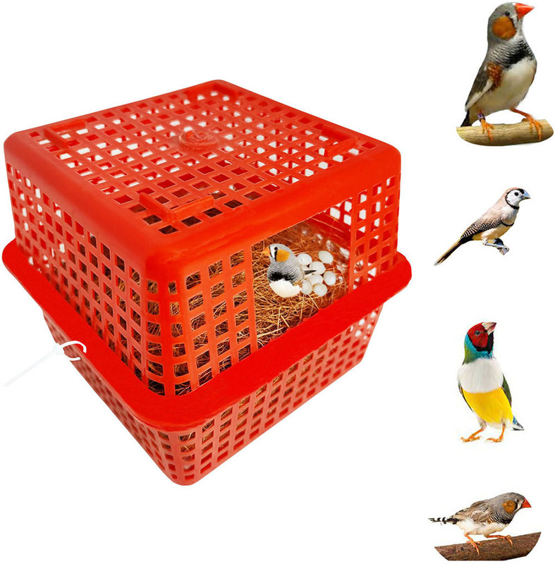 Greenrock Finches Birds Breeding Box Sparrow Nest (Pack Of 1) Basket,House for Finches Bird House(Free Standing)