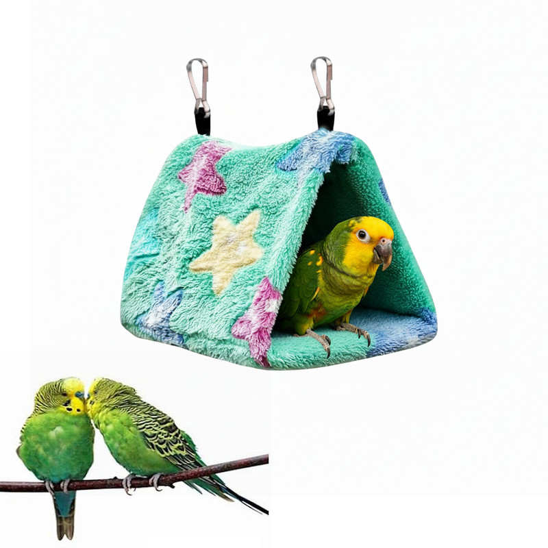 maycreate Warm Plush Hanging Bird Nest Bed Bird House(Hanging)