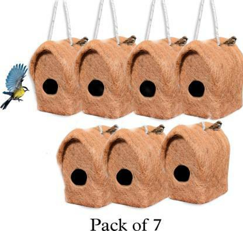 Zooglu Bird House or Bird Nest Box 2 Piece Bird House (Pack Of 2) Bird House(Hanging, Wall Mounting, Tree Mounting)